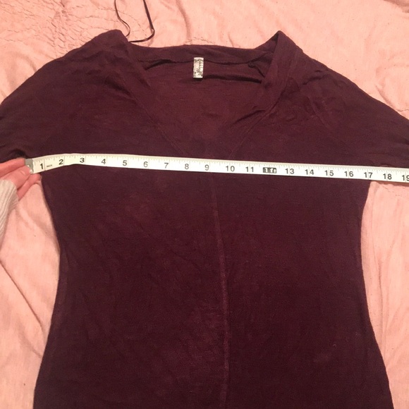 Free people maroon shirt - Picture 5 of 5
